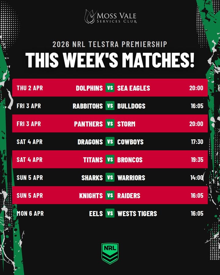 Featured image for “Huge Week of NRL at Moss Vale Services”