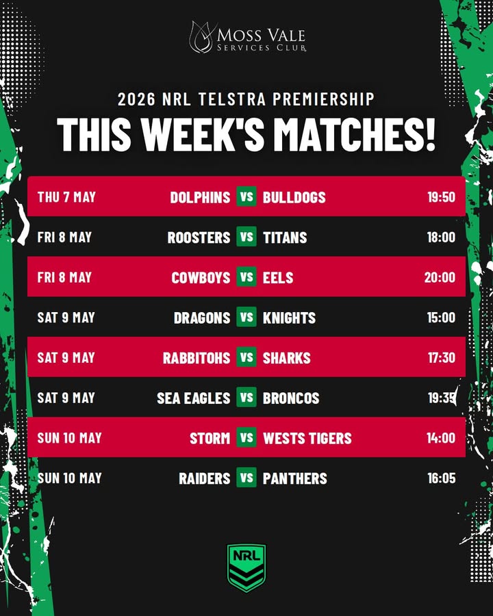 Featured image for “Watch Live NRL at Moss Vale Services”