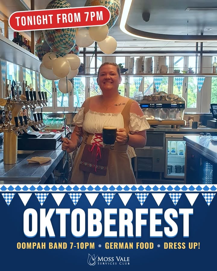 Featured image for “Oktoberfest Night at Moss Vale Services Club”