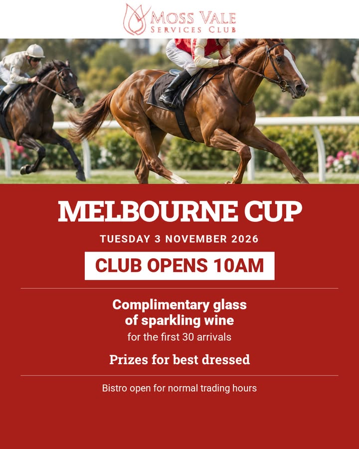 Featured image for “Melbourne Cup Day at Moss Vale Services Club”